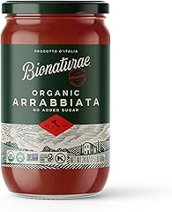 Bionaturae Organic Arrabbiata Pasta Sauce - Tomato Sauce for Spaghetti, Pizza, & Lasagna, Gluten Free, Non GMO, No Added Suga