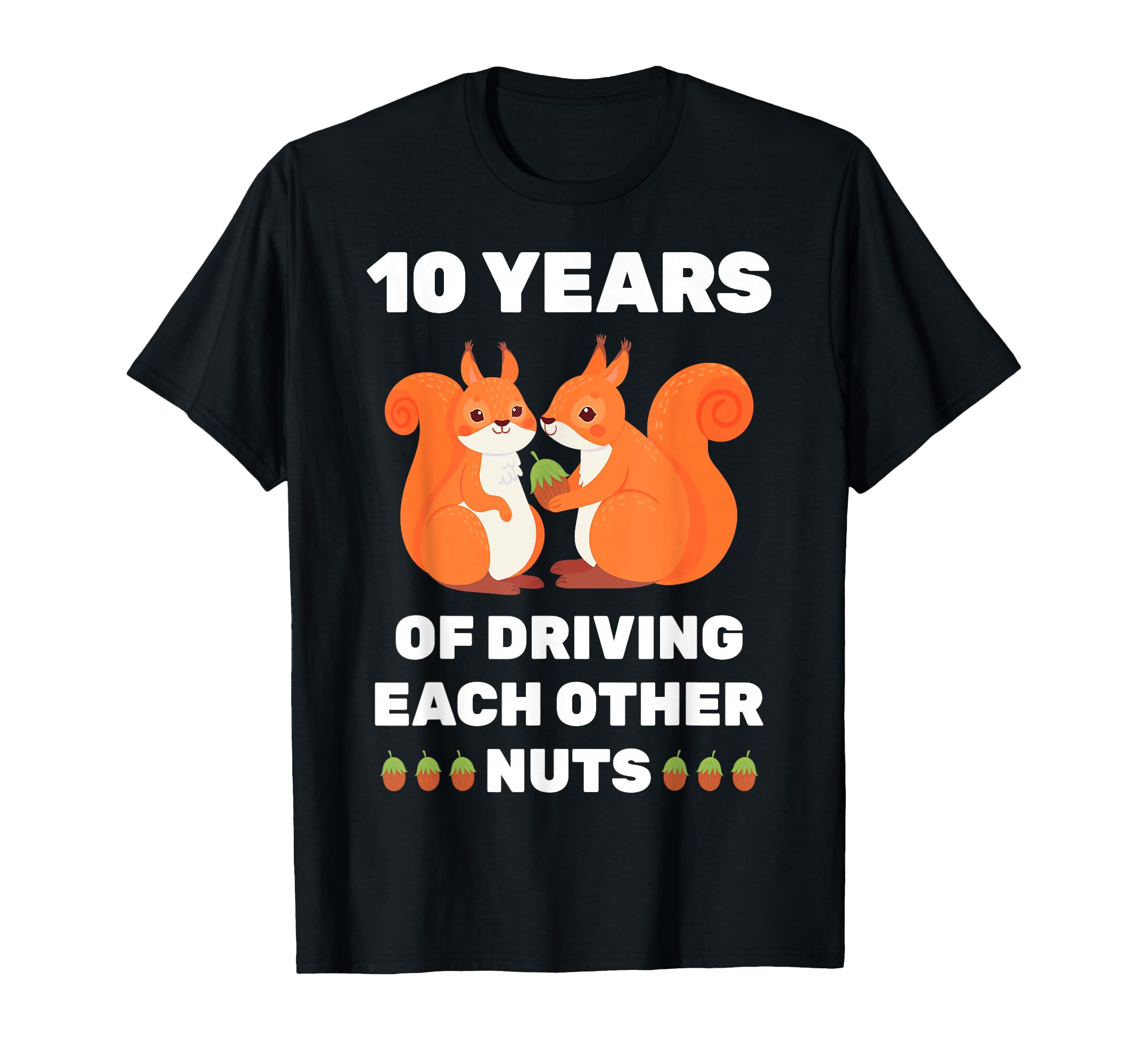 Photo 1 of 10th 10-Year Tin Wedding Anniversary Funny Couple Him Her T-Shirt (M)