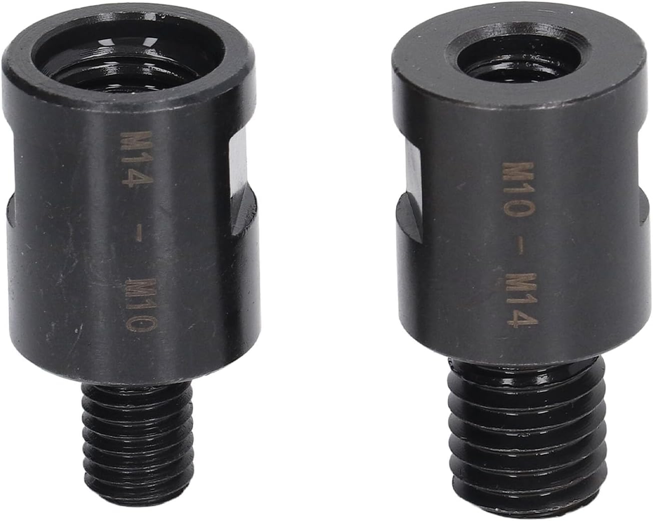 Telituny M10 Male Thread to M14, 2 pcs Angle Grinder Screw Thread Adapter M10 to M14/M14 to M10 for Angle Grinder Polisher Drill Interface Connection Converter Adapter