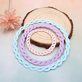 Round Wreath Frame Die Cuts for Card Making Circle Garland Metal Cutting Dies for DIY Paper Scrapbooking Embossing Crafts
