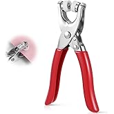 Safety Eye Tool, Auxiliary Tool for Attaching Safety Eyes for Crocheting, Safety Eyes Snapper Tools for Amigurumi Crochet & Stuffed, Animal Eye Making Supplies Tools (Red)