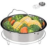 Secura Stainless Steel 6-quart Electric Pressure Cooker Steam Rack Steamer Basket Insert Set