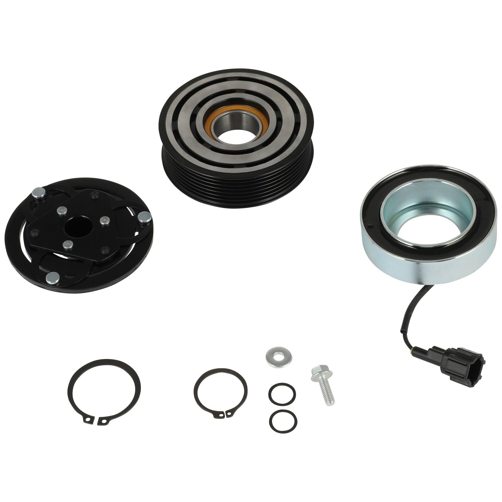 Photo 1 of ECCPP A/C Compressor Clutch 2012-2017 Fit for Nissan Versa 1.6L 2014-2019 For Nissan Note 1.6L AC Compressor Clutch Assembly Kit Pulley Coil Set
