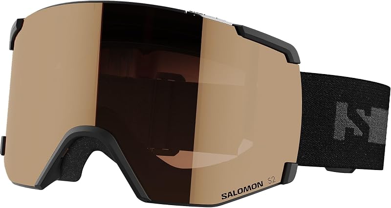 Óculos de snowboard S/View Access para máscara de snowboard unissex, desportos de inverno, redução do brilho, ventilação ADA, preto/laranja, tamanho único