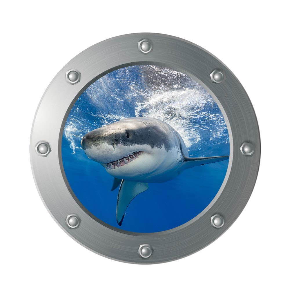 Shark Wall Stickers for Decorative Stickers for Living Underwater World Decals for Bedroom and Home Decoration