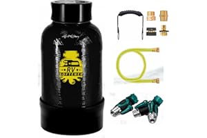Filterelated RV Water Softener -16000 Grain Portable Water Softener with 3/4 "Brass Fitting and Custom Hose, Softened Hard Water Filter System for RV,Boats,Mobile Car Washes,Pressure Washes