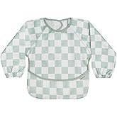 haakaa Long Sleeve Baby Bib, Waterproof & Adjustable Baby Smock Bib for Eating, Painting & Play, Easy Wipe Clean, 6–24M