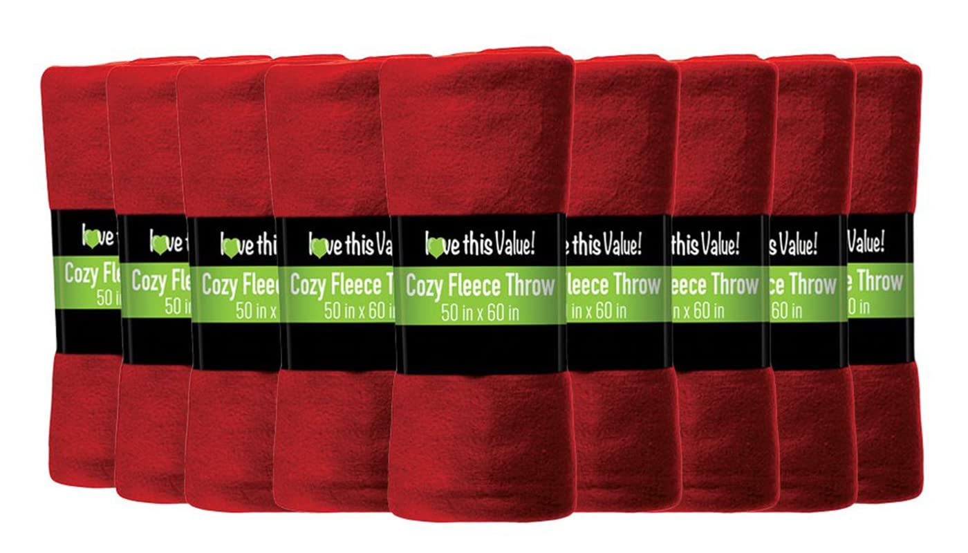Imperial Home 24 Pack Wholesale Soft Cozy Fleece