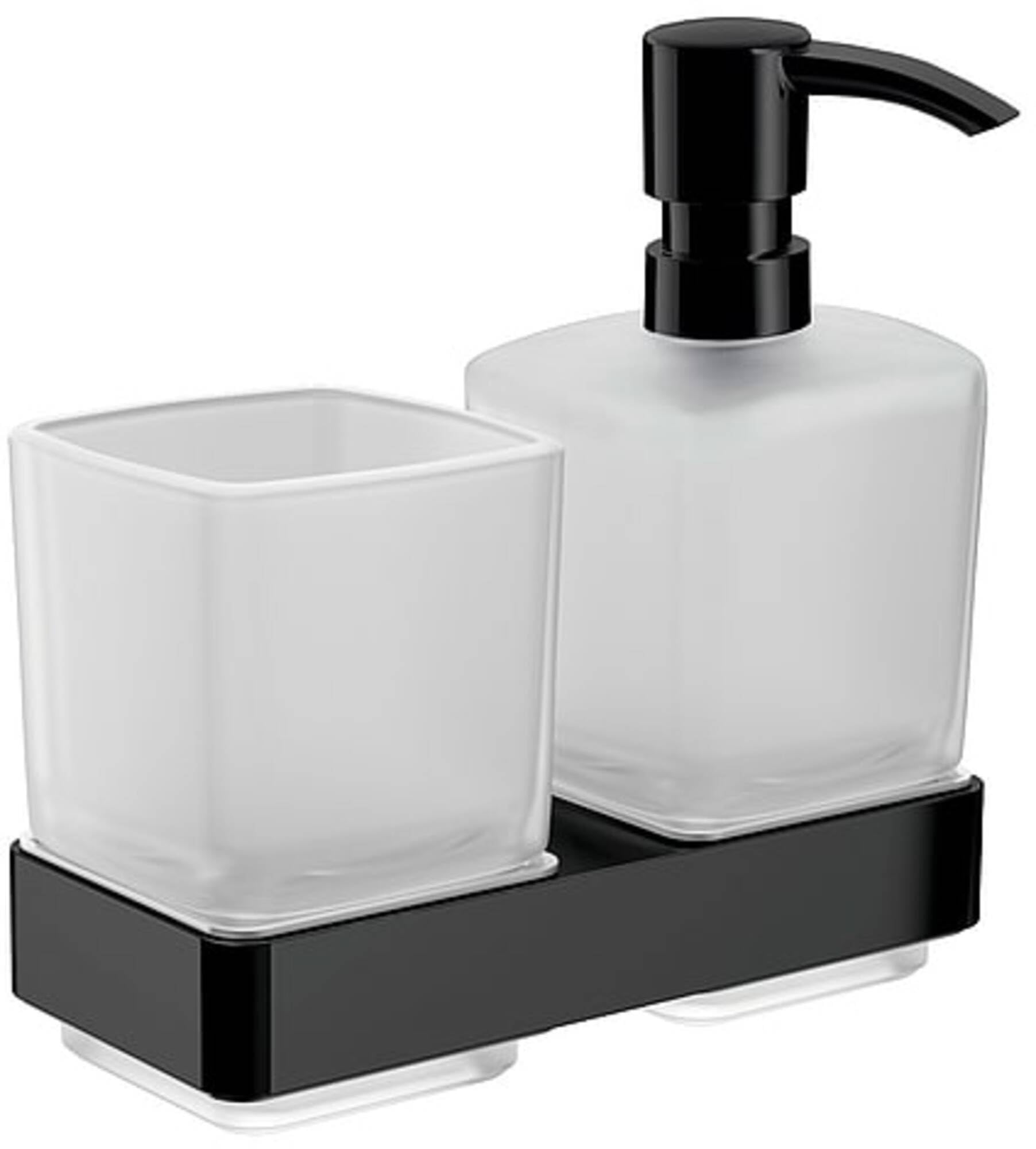 Emco Soap Dispenser, Aluminium, Black, Wandmontage — image 1