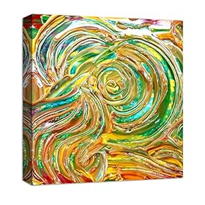 Canvas Wall Art Abstract Oil Painting Features Painting Artwork for Home Decor Framed - 12x12 inches