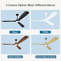 Depuley 60" Remote Ceiling Fan with Lights, Low
