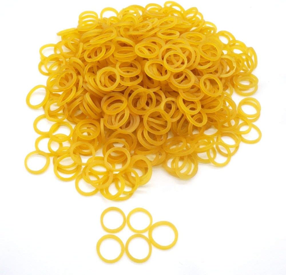 Hixixi 500 PCS 3/8" 9.5mm Elastics Rubber Band for DIY Puppy Cat Dog Hair Bows Grooming Top Knots, Braids, and Dreadlocks - Image 3