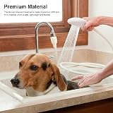MVPACKEEY Pet Shower Head Hose 1.3m White Secure Clamp Portable Dog Bath view 3