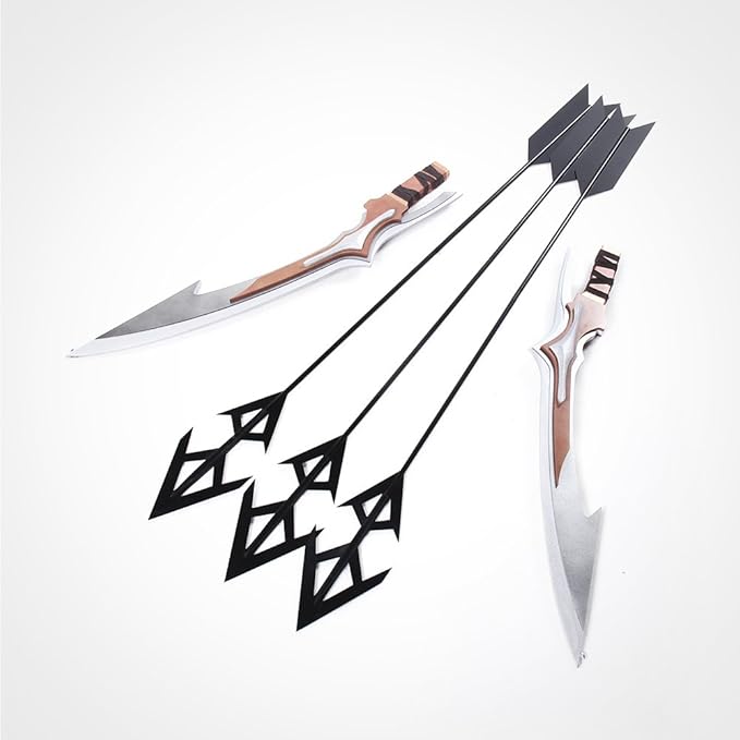 Amazon Com Rwby Cinder Fall S Weapon Midnight Sword Bow And Arrow Cosplay Weapon Props Clothing