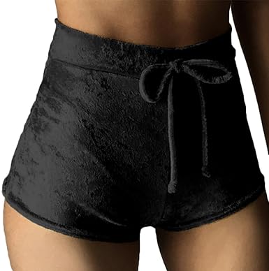 velvet high waisted shorts