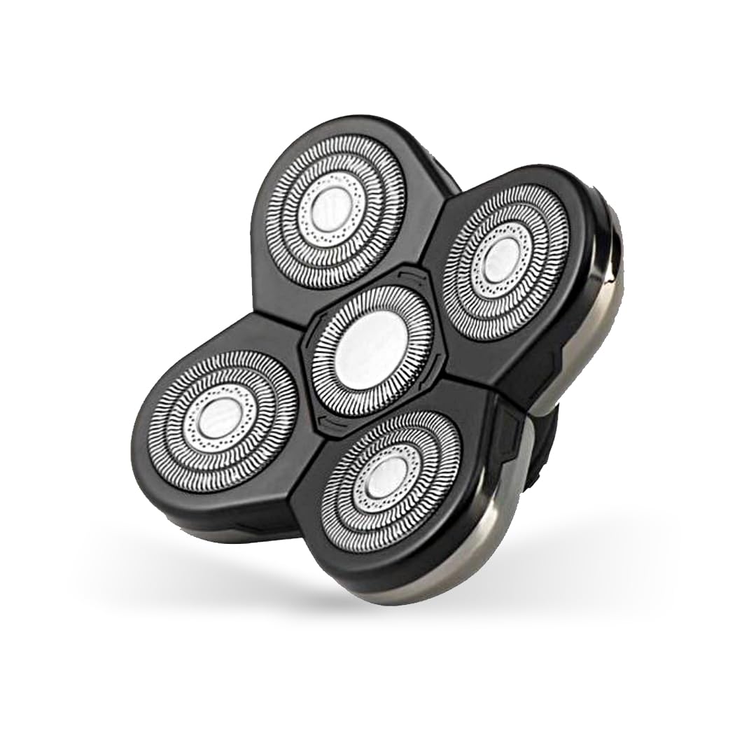 Skull Shaver Forte 5 Head Replacement Blade - for Pitbull, Palm & Butterfly Kiss Shavers - Beard Grooming, Body Shaving & Bald Head Razor Blade