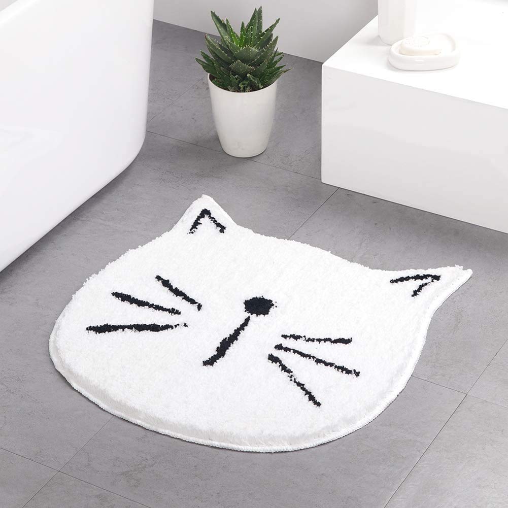 Buy RPX New Microfiber Cute Cat Shape Door mat for Kids Absorbent Bathroom Mats with Super