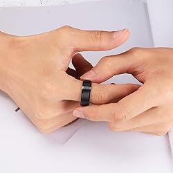 King Will Men 8mm Black Matte Brushed Stainless