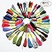 Wey's Full Range of Embroidery Starter Kit Cross Stitch Tool Kit Including 10 Inch Bamboo Embroidery Hoop, 36 Random Color Threads, 12 by 18-Inch 14 Count Classic Reserve Aida and Tool Kit