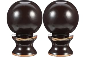 OSALADI Cow Horn Decorative Lamp Finial Knob 2 Pack 0.86X0.86X1.37In Lamp Shade Holder Replacement for Table and Floor Lamps 