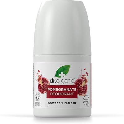 Dr Organic Pomegranate Deodorant Aluminium Free 50ml Natural Vegan COSMOS