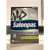 Amazon.com: Salonpas Lidocaine 4% Pain Relieving Maximum Strength Gel ...