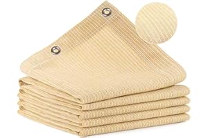 Vocray 90% Shade Cloth for Patio, 10X10 FT Pergola Shade Cover, Breathable Sun Shade Fabric for Beach, Deck, Porch, Gazebo, Carport, Outdoor Sunshade Screen for Garden, Balcony, Pool.