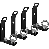 Load Stops Replacement T-Slot Truck Cross Bar,304 Stainless Steel Covered with Black Coating Roof Rack Cross Bar Accessories for Ladder Firewood Skis Snowboard Kayak Skateboard Surfboard 4Pack