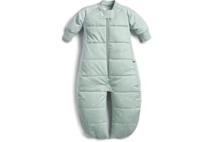 ergoPouch Sleep Suit Bag 3.5 TOG – Baby Sleep Sack & Wearable Blanket, 2-in-1 Convertible Sack to Suit with Legs for Safe Movement, Regulates Temperature Overnight, Unisex (8-24 Months, Sage)
