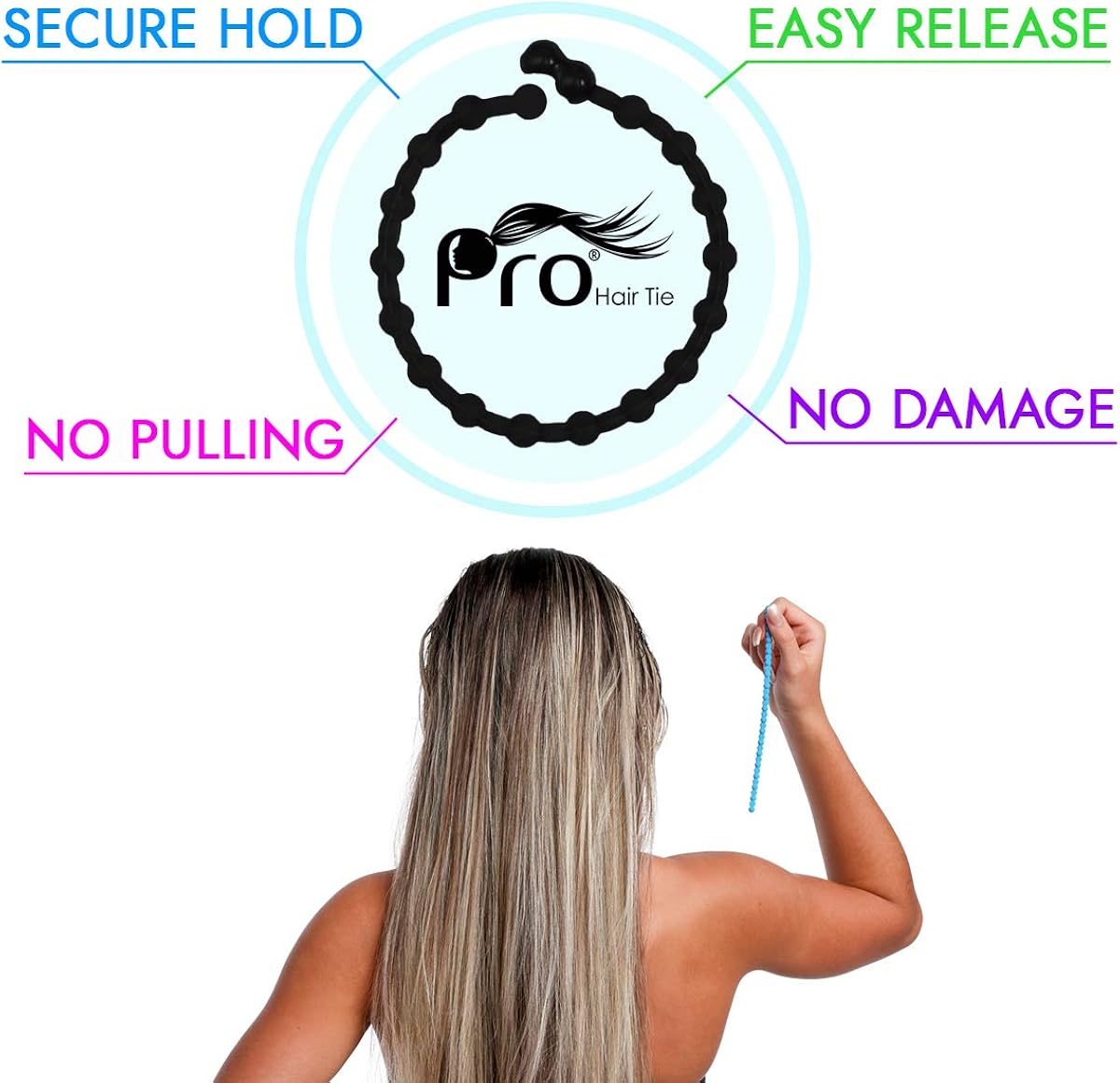 Amazon Com Pro Hair Tie Easy Release Clasp Secure Hold No