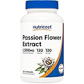 Nutricost Passion Flower Extract 120 Capsules for 120 Servings Per Bottle | Gluten Free, GMO-Free, and Vegetarian Friendly