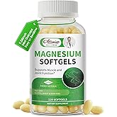 Magnesium Glycinate 500mg Softgels Supplement, Small Easy to Swallow Magnesium Gelcaps High Absorption for Night Leg&Sleep Support, Muscle&Bone, Calm, Non GMO, 120 Gelcaps, 60 Day Supply