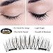 Magnetic False Eyelashes [No Glue] - 3D Handmade Reusable Fiber Lashes Extension - Ultra Soft & Natural Look (8 Pieces) (Black)