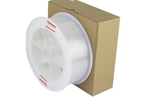 CHINLY 8858ft(2700m)/roll Diameter 0.03in(0.75mm) PMMA Plastic End Glow Optical Fiber Light Cable for LED Fiber Optic Star Ceiling Light lamp