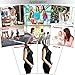 SHAPERX Women 9 Steel Boned Latex Waist Trainer Corset Waist Cincher Body Shaper Slimmer Tummy Control Shapewear Black, SZ1208-Black-M