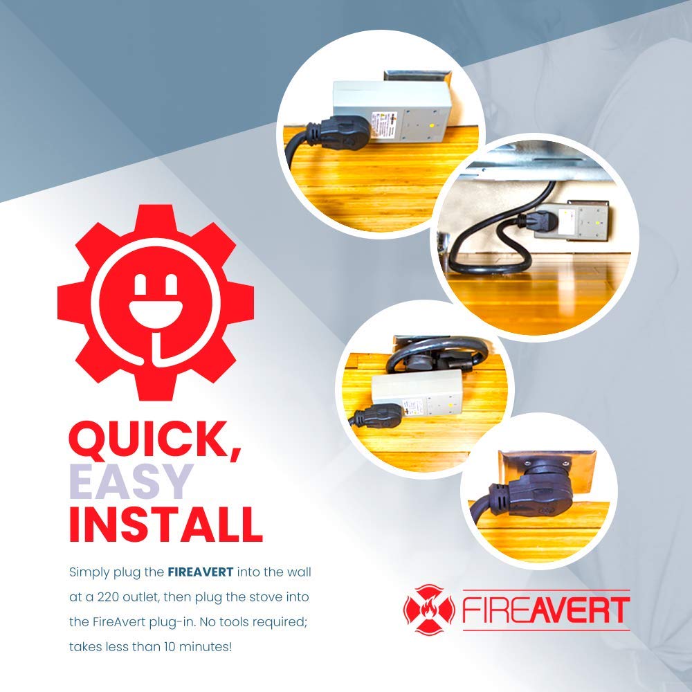 FireAvert Electric Auto Stove ShutOff Safety Device (3 Or 4 Prong