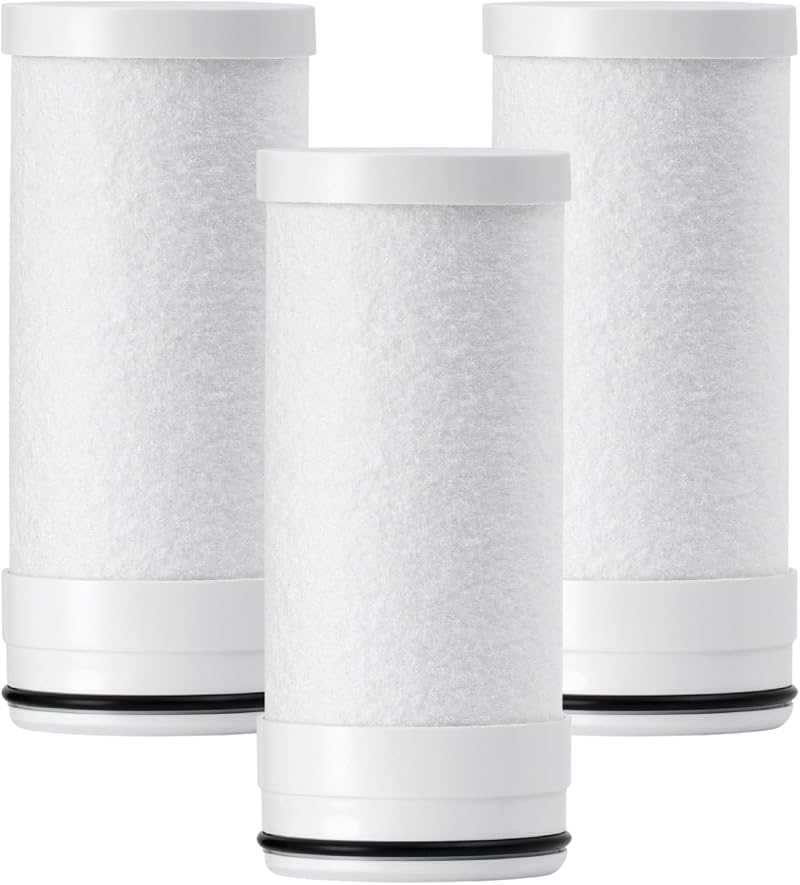 Waterdrop WD-FF-03A Faucet Filter Replacement Carbon Block Pack of 3 Chlorine