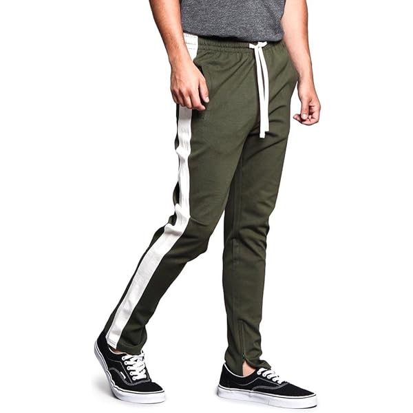 Amazon.com: Men's Color Block Dual Side Stripe Contrast