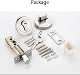Qrity Single Cylinder Round Deadbolt Lock with Keys Modern Zinc Alloy view 8