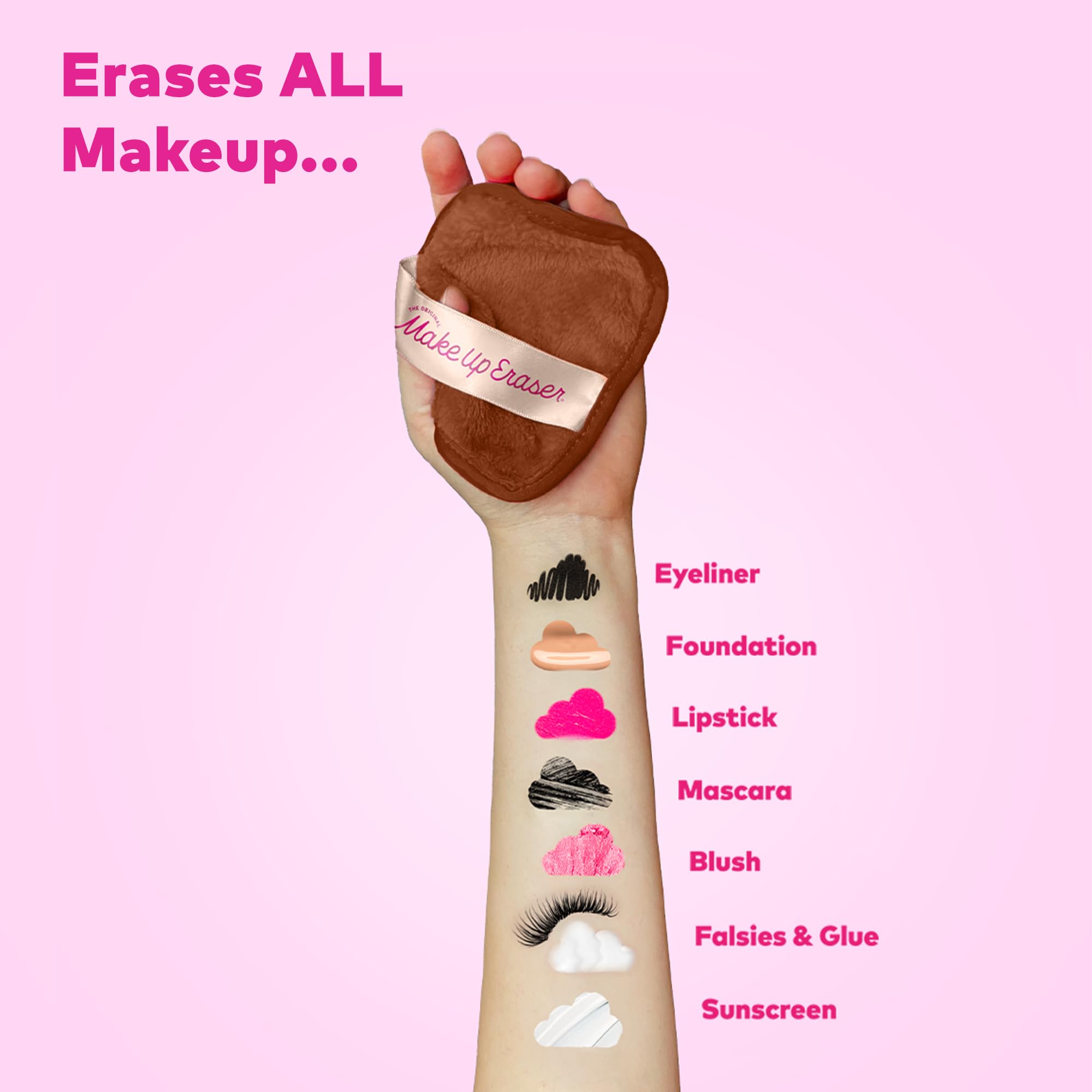 The Original MakeUp Eraser, 7-Day Set, Erase All Makeup with Just Water, Including Waterproof Mascara, Eyeliner, Foundation, Lipstick, Sunscreen, and More! 7ct