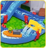 AquaPlay Mountain Lake Water Table 70-Piece Outdoor Garden Toy Ages 3+ & Lock view 4