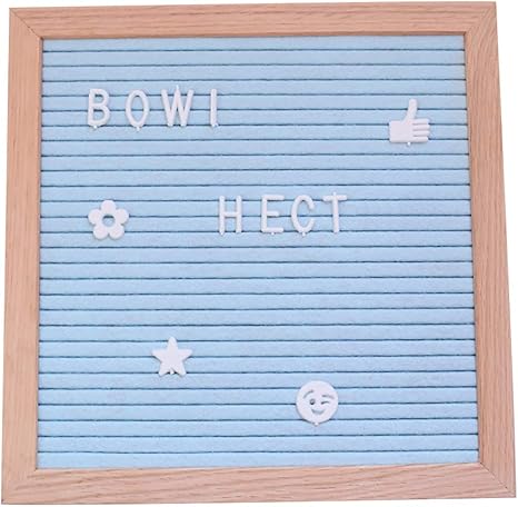 Amazon Co Jp Jkghkフェルトレターボード 交換可能なメッセージボード ホームオフィスの装飾とギフト用の手作りオークペグボード ブルー ホーム キッチン