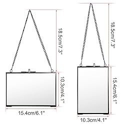 JUXYES Set of 2 Brass Wall Hanging Photo