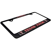 Black Metal License Plate Frame - Second Generation - Alumni Version (Texas Tech)