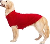 Mihachi Turtleneck Dog Jumper - Cable Knit Dog Sweater Winter Coat view 5