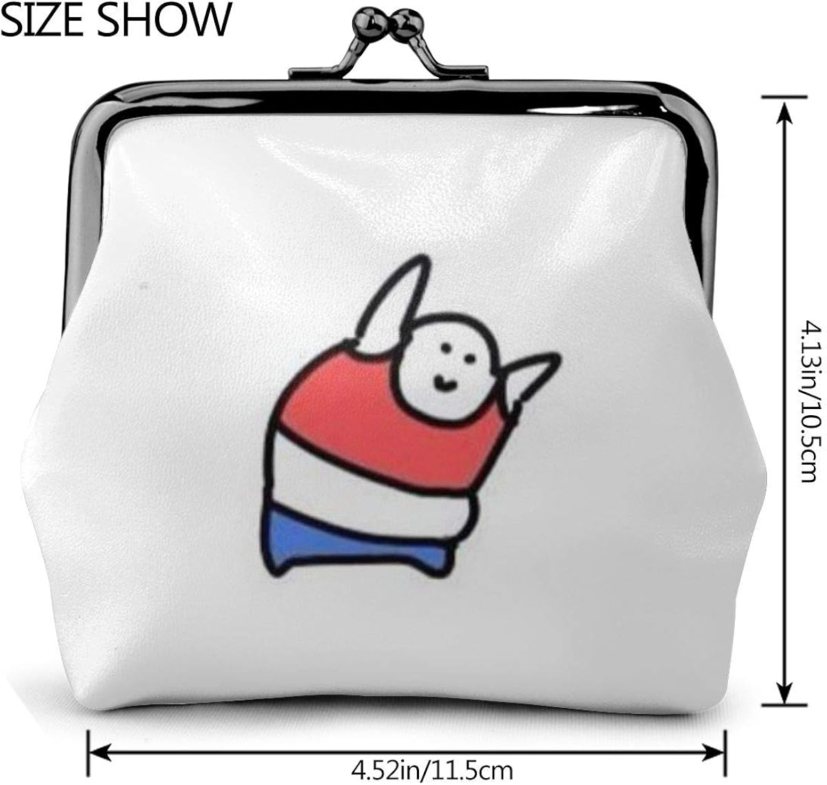 Amazon ゆるいキャラクター がま口財布 大容量 ミニ財布 持ち運び便利 極細繊維レザー ミニウォレット 小銭入れ 小物入れ かわいい おしゃれ コンパクト 人気 N A 財布