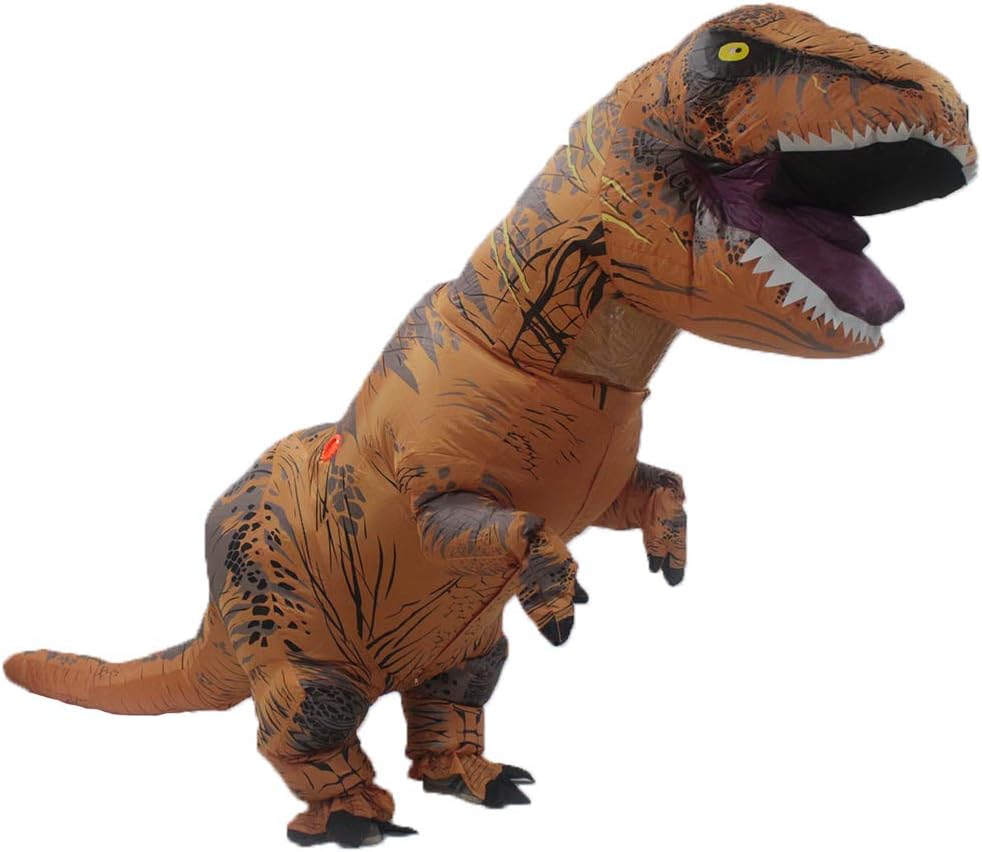 Inflatable Clothing t-rex Dinosaur inflate Tyrannosaurus Costumes Christmas,Halloween Cosplay Clothes for Adults