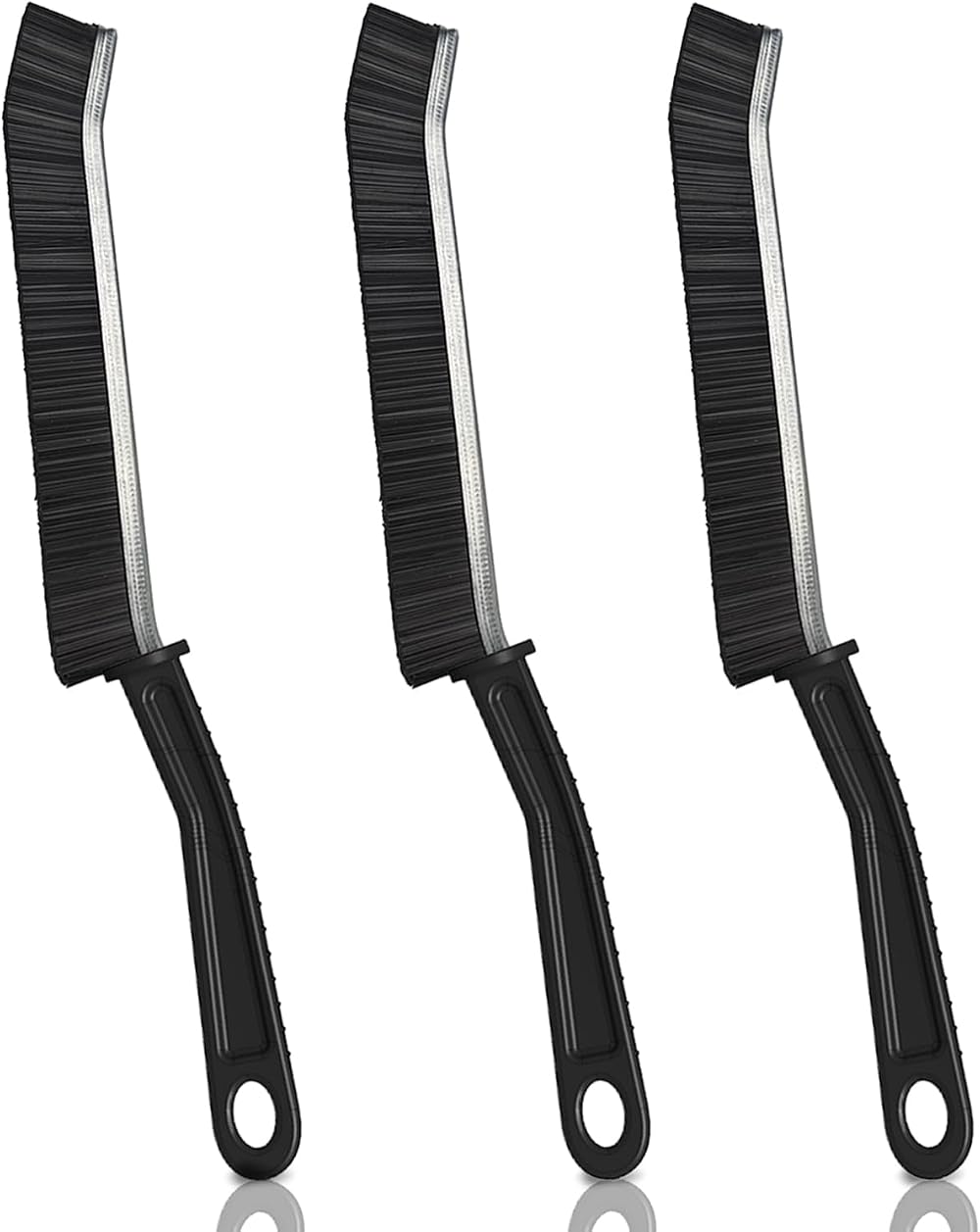 YAGE Crevice Cleaning Brush 3pcs Long Handle Narrow Tip for Tiles Grooves