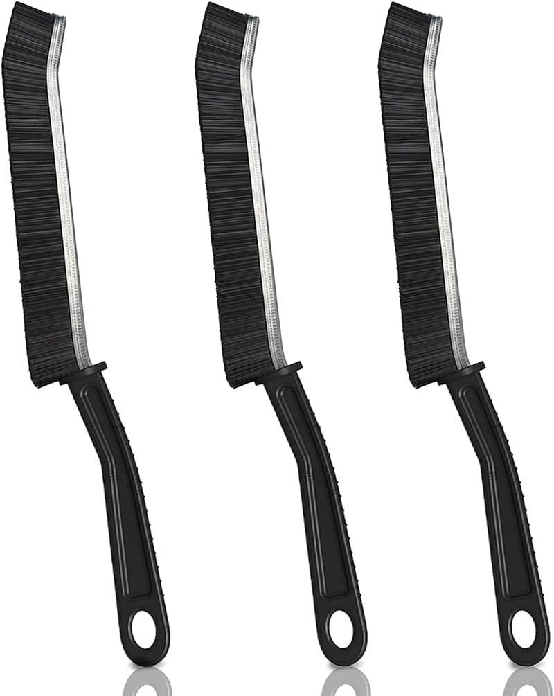 YAGE Crevice Cleaning Brush 3pcs Long Handle Narrow Tip for Tiles Grooves