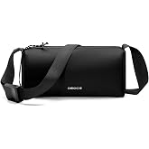 OSOCE Sling Bag for Men, Water-Resistant, Film Leather, Lightweight, Large | Built-in Multiple Divider Sections, Reverse-Coil Zipper, Adjustable Strap, Suitable for Travel Hiking Commuting Outdoor